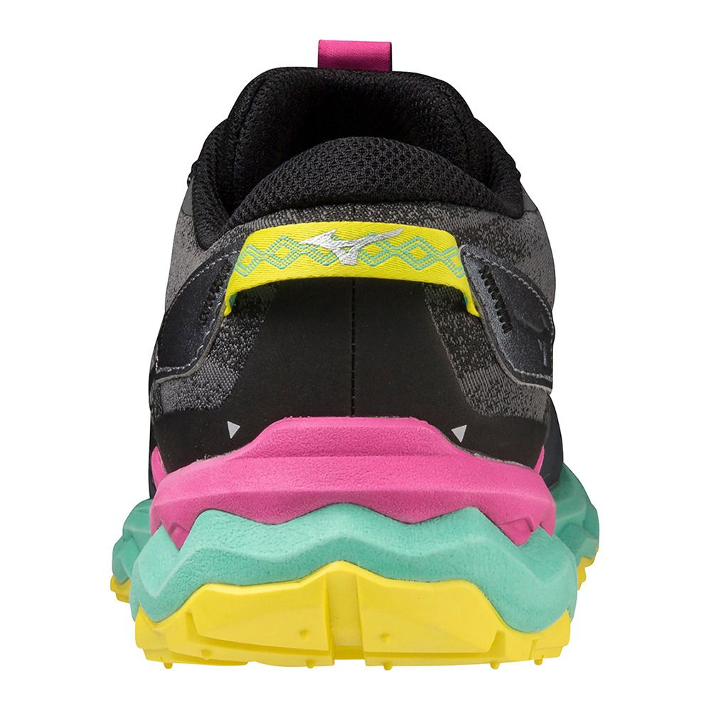 Mizuno WAVE DAICHI 7 - Chaussures trail Femme iron gate/ebony/fuchsia fedora