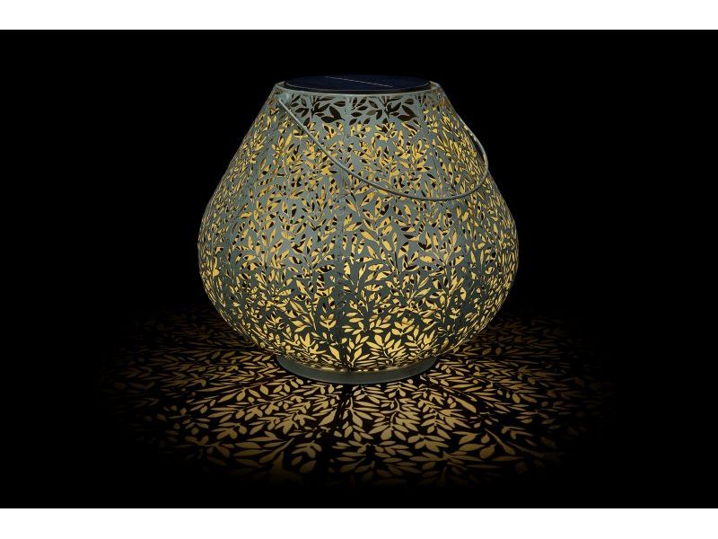 STT Laterne Solar Antic Mistral, 24 cm, Mint Solarleuchte zum Aufstellen oder Aufhängen