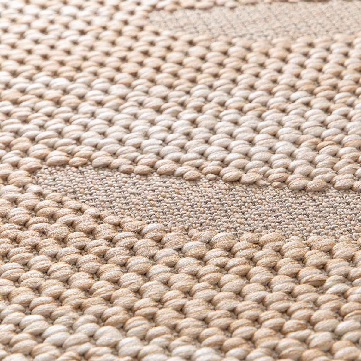 Garden Impressions Ø200 cm buitenkleed - Leaf Taupe