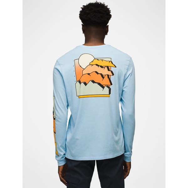 T-shirt PRANA EVERYDAY GRAPHIC LS TEE CRESCENT BAY STACKS
