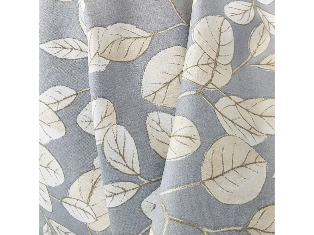 Taie de traversin 140x43 cm en percale coton LISON gris