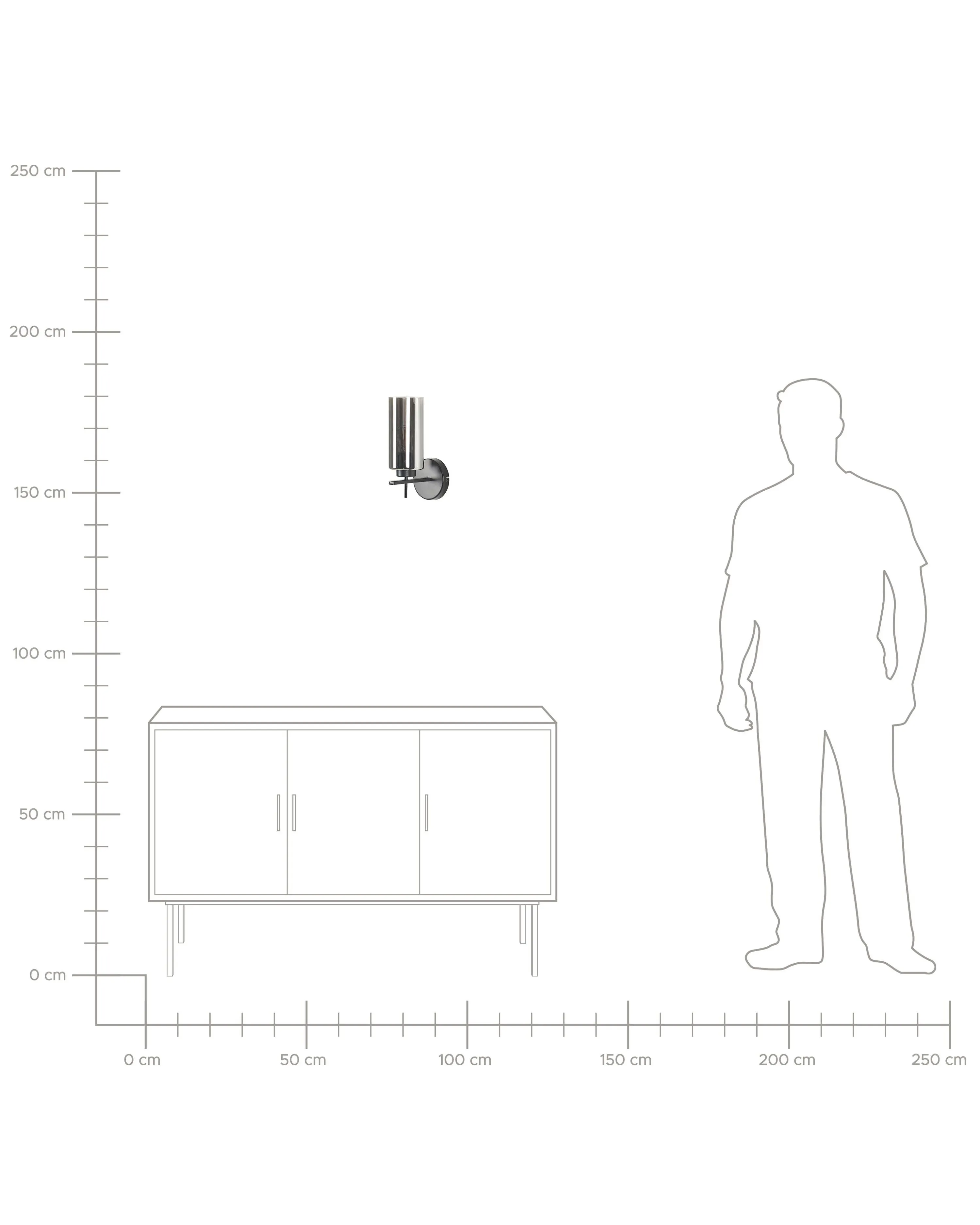 Wandlamp PURIRI Metaal Zwart