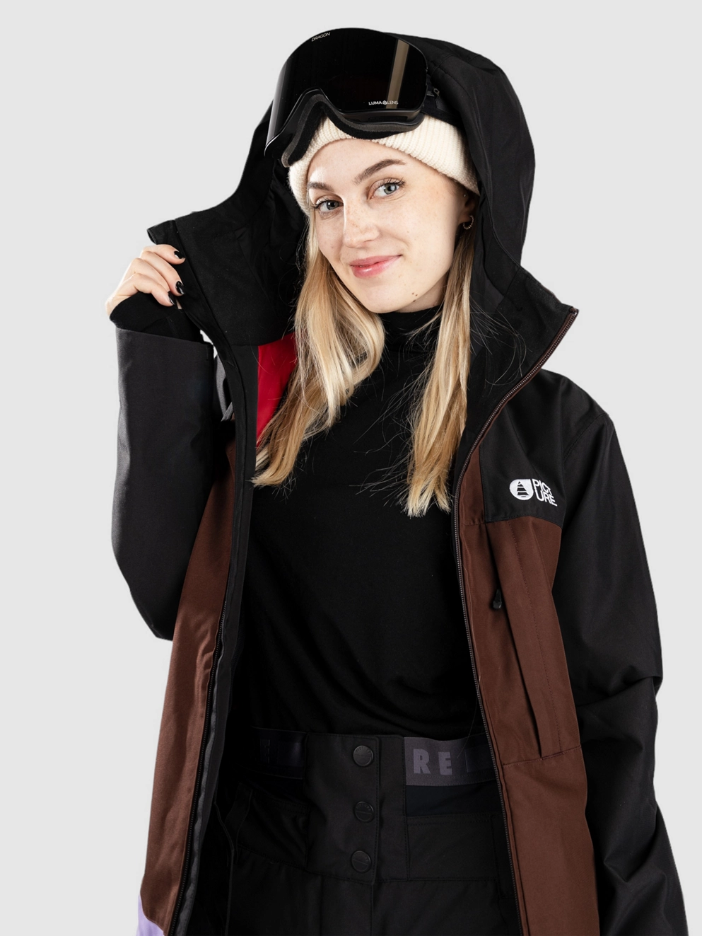 Picture Seakrest Jacket black chicory paisley