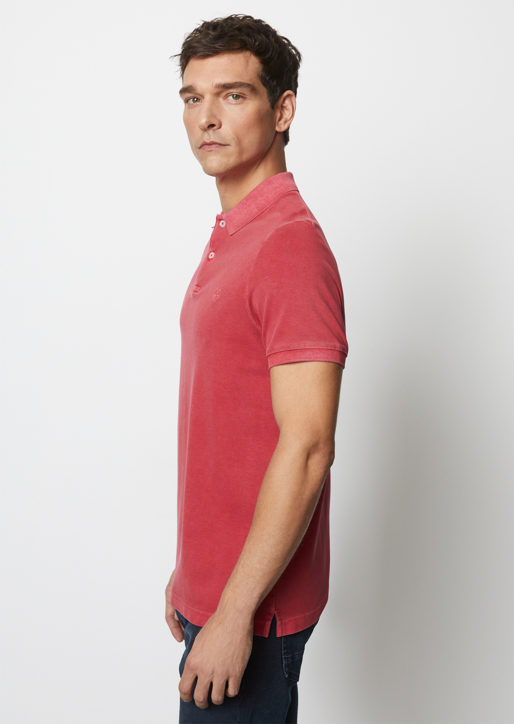 Poloshirt Piqué shaped aus Organic Cotton-Stretch