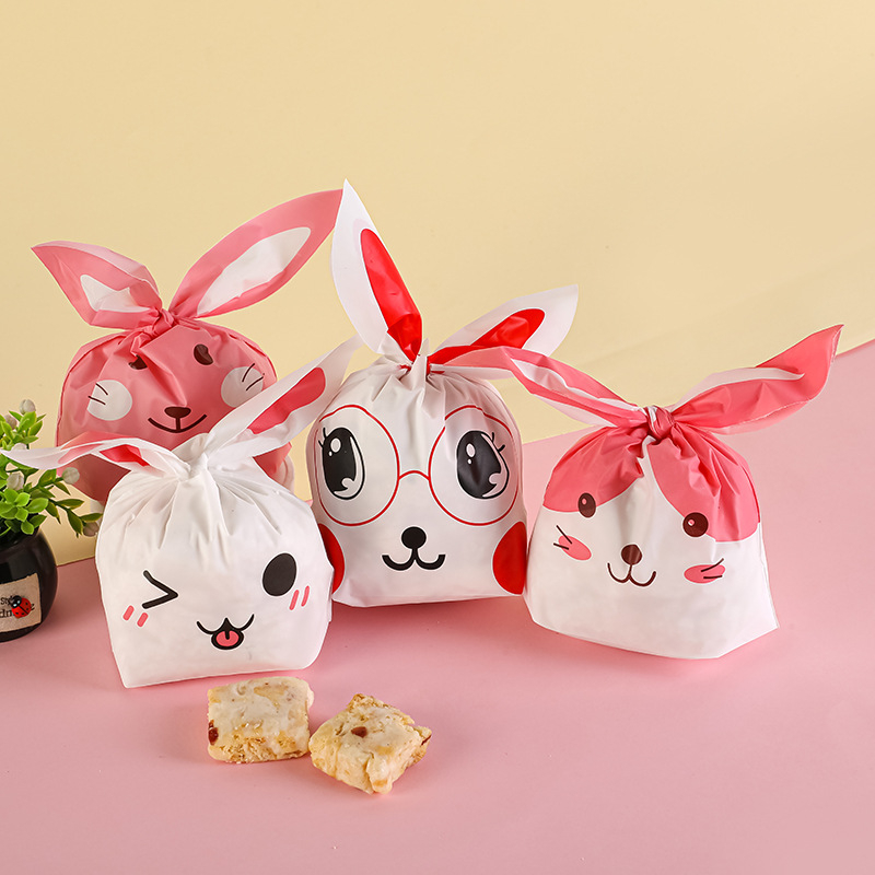 (50er Set) Ostern Tüten Candy Gift Osterhase Tasche Osternest - Rosa
