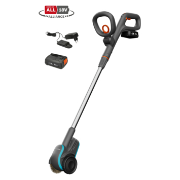 Gardena voegenborstel accu EasyWeed 18V Power 4All set
