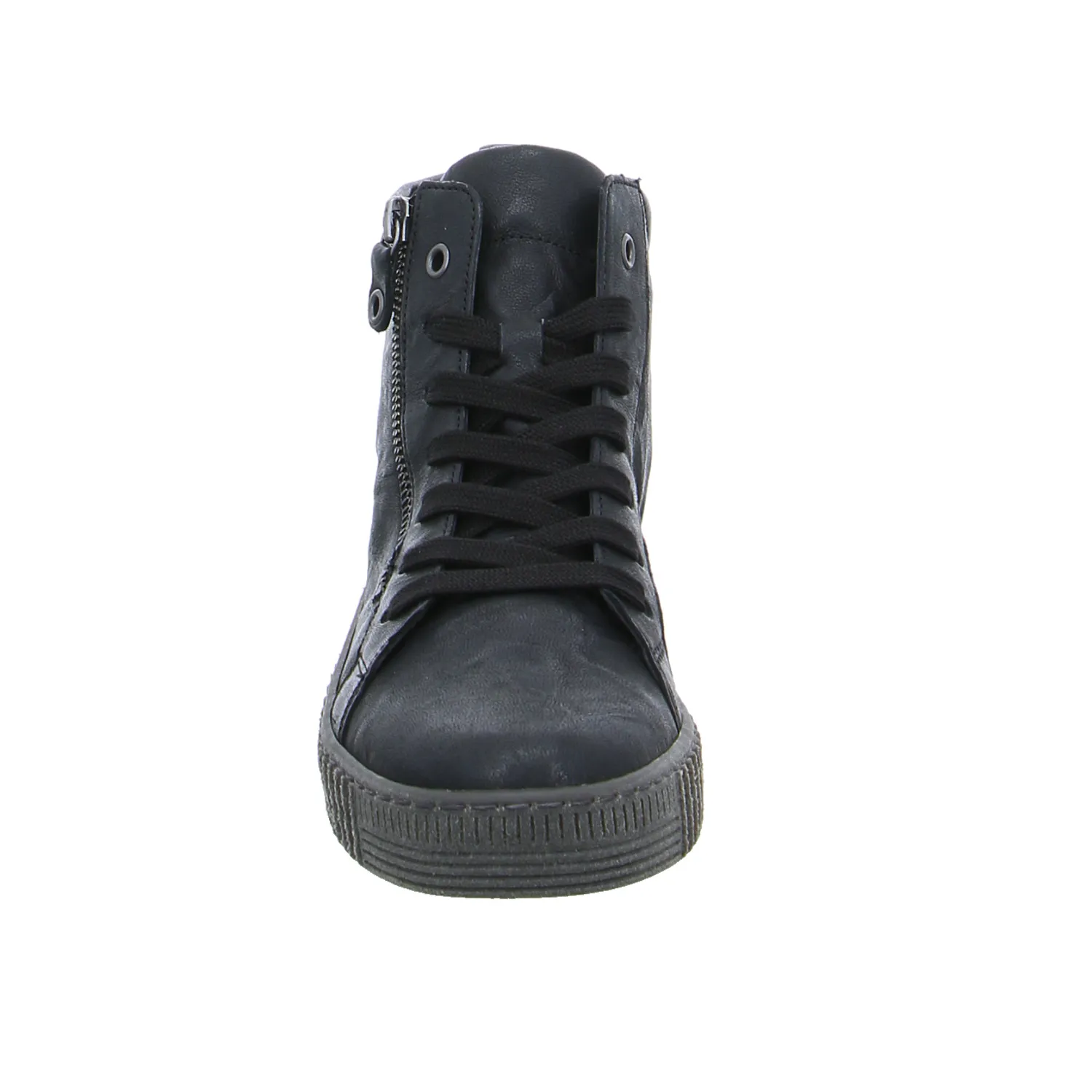 GABOR Mid Cut Sneaker Schwarz Leder