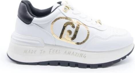 Liu Jo Witte Sneakers Geweldig 20 Spreading Tumbled SP White Dames