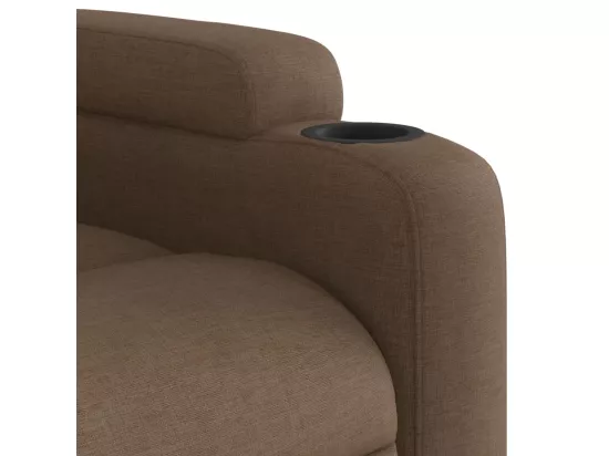 Fauteuil inclinable Marron Tissu