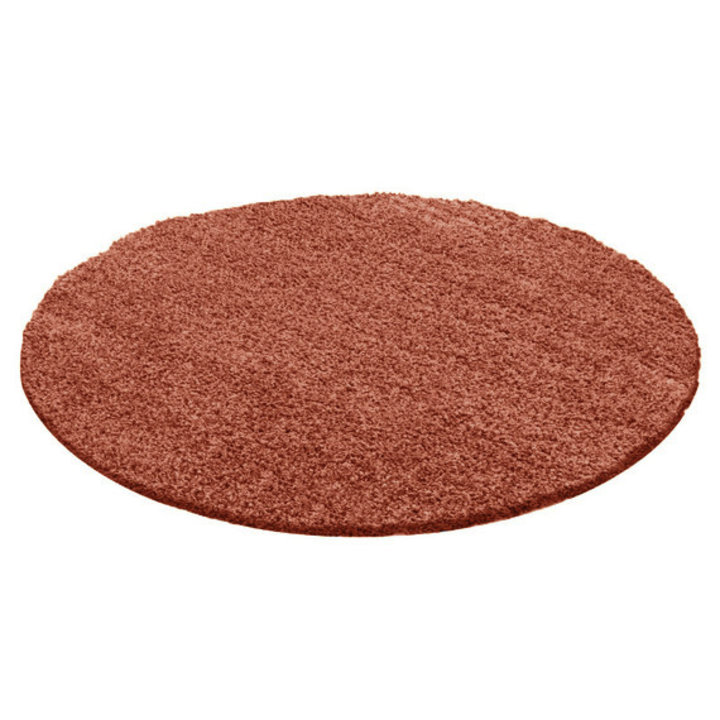 Rond Hoogpolig vloerkleed - Solid Terra