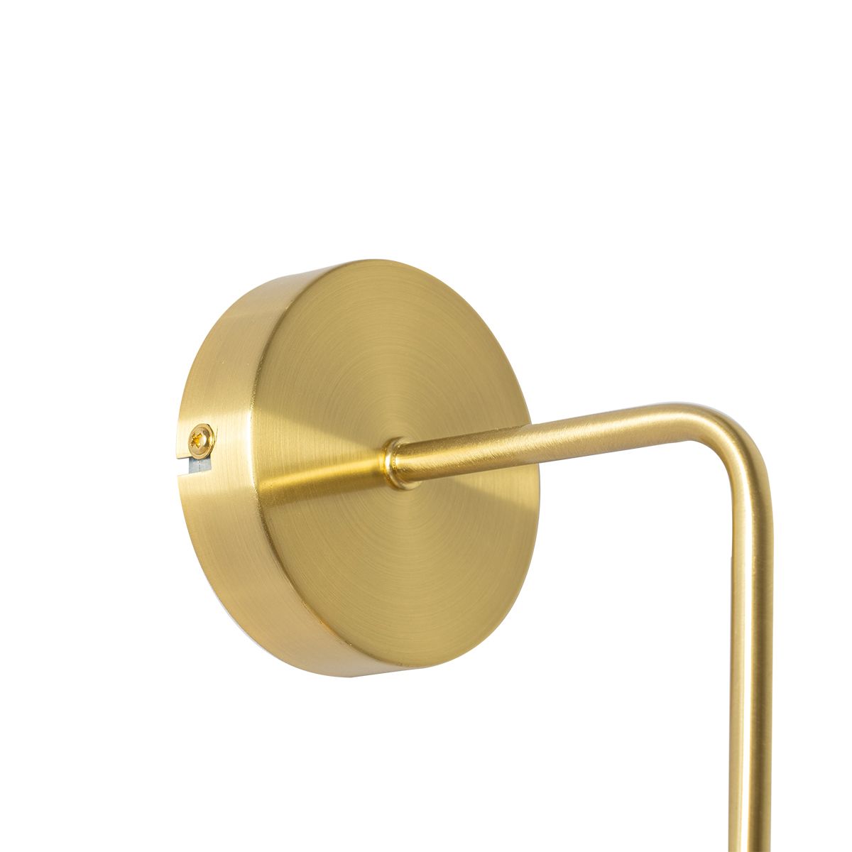 Art Deco wandlamp goud met glas - Laura
