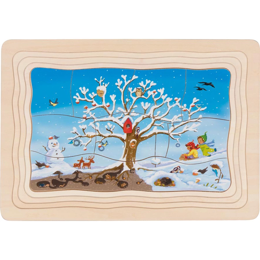 goki Schichtenpuzzle Mein Apfelbaum