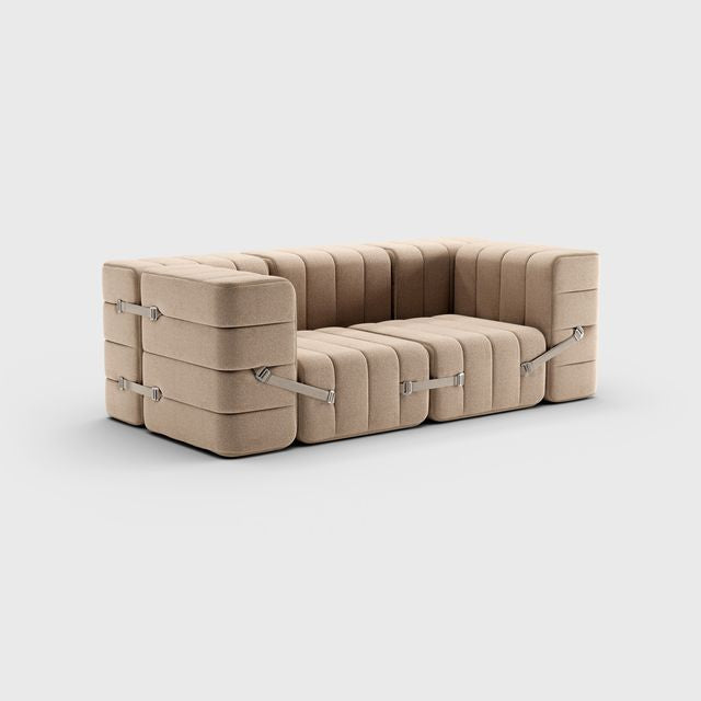 Curt-Set 7 - e.g. Flexibele 2-zitter - Dama - Beige | Grijs