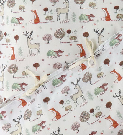 Nørgaard Madsens Bettwäsche - Junior - Weiß m. Fuchs und Hirsch
