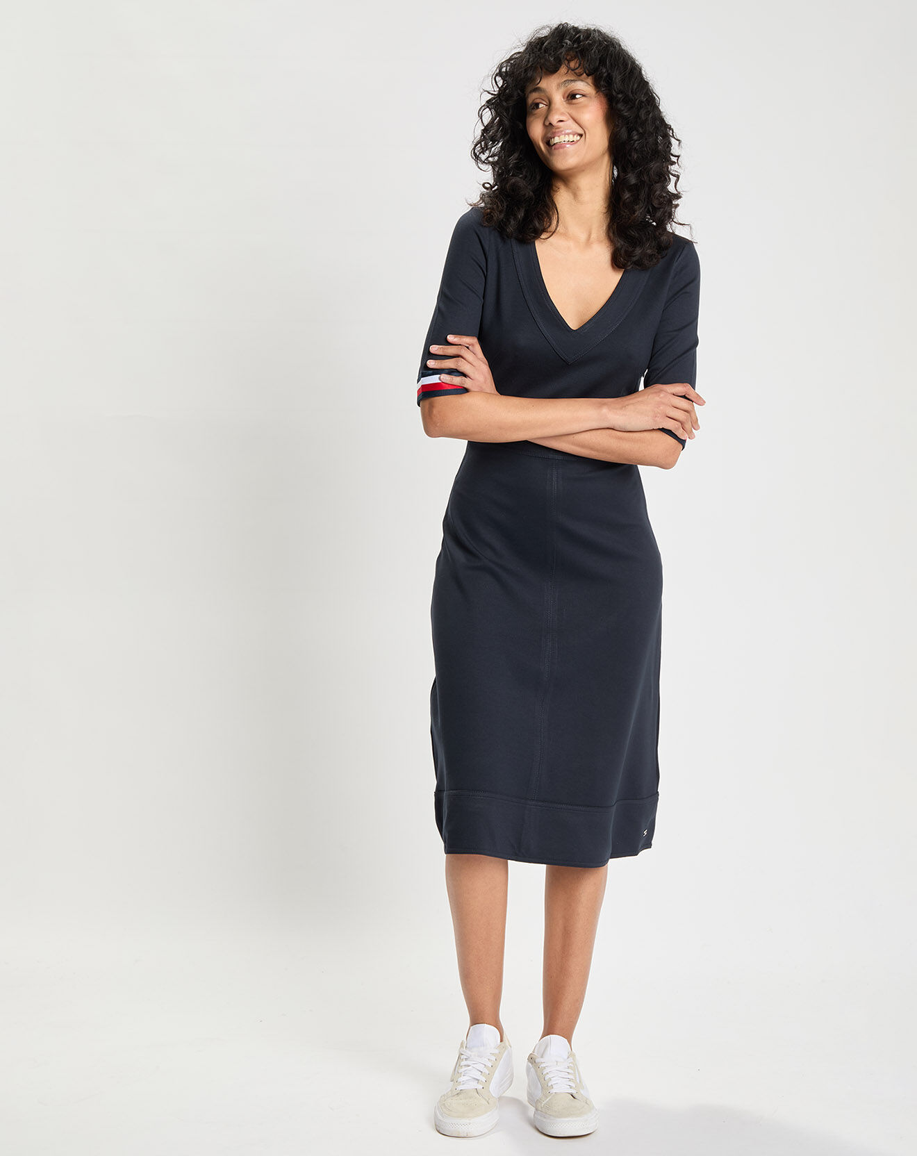 Tommy Hilfiger Robe Classique Flag bleu marine