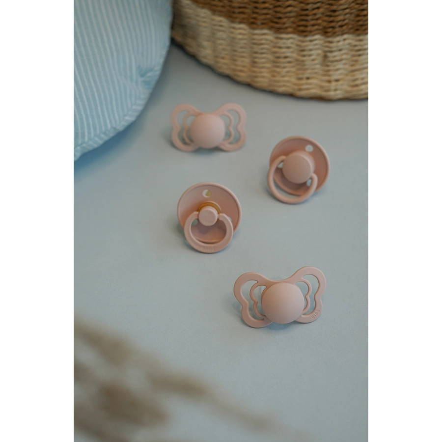 BIBS® Schnuller Colour Ivory  Blush 6-18 Monate, 2 Stk.