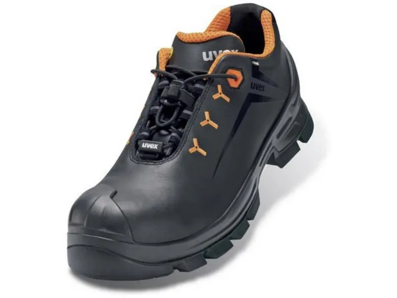 Uvex 85362, Unisex, Voksen, Sikkerhedssandaler, Sort, Rød, ESD, P, S1, SRC, Hook-and-loop-lukning