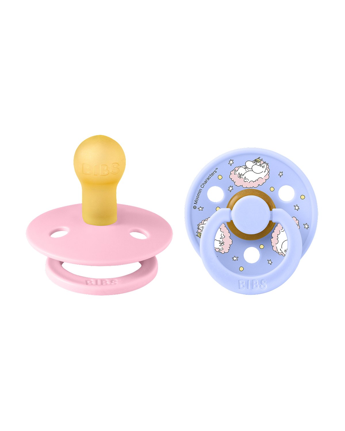 BIBS x Moomin Smokk 2pk – Rund, Naturgummi