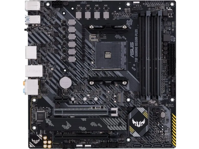[OUTLET] - ASUS TUF GAMING B550M-PLUS - Bundkort - micro ATX - Socket AM4 - AMD B550 Chipset - USB-C Gen2, USB 3.2 Gen 1, USB 3.2 Gen 2 - 2.5 Gigabit LAN - onboard grafik (CPU påkrævet) - HD Audio (8-kanaler)