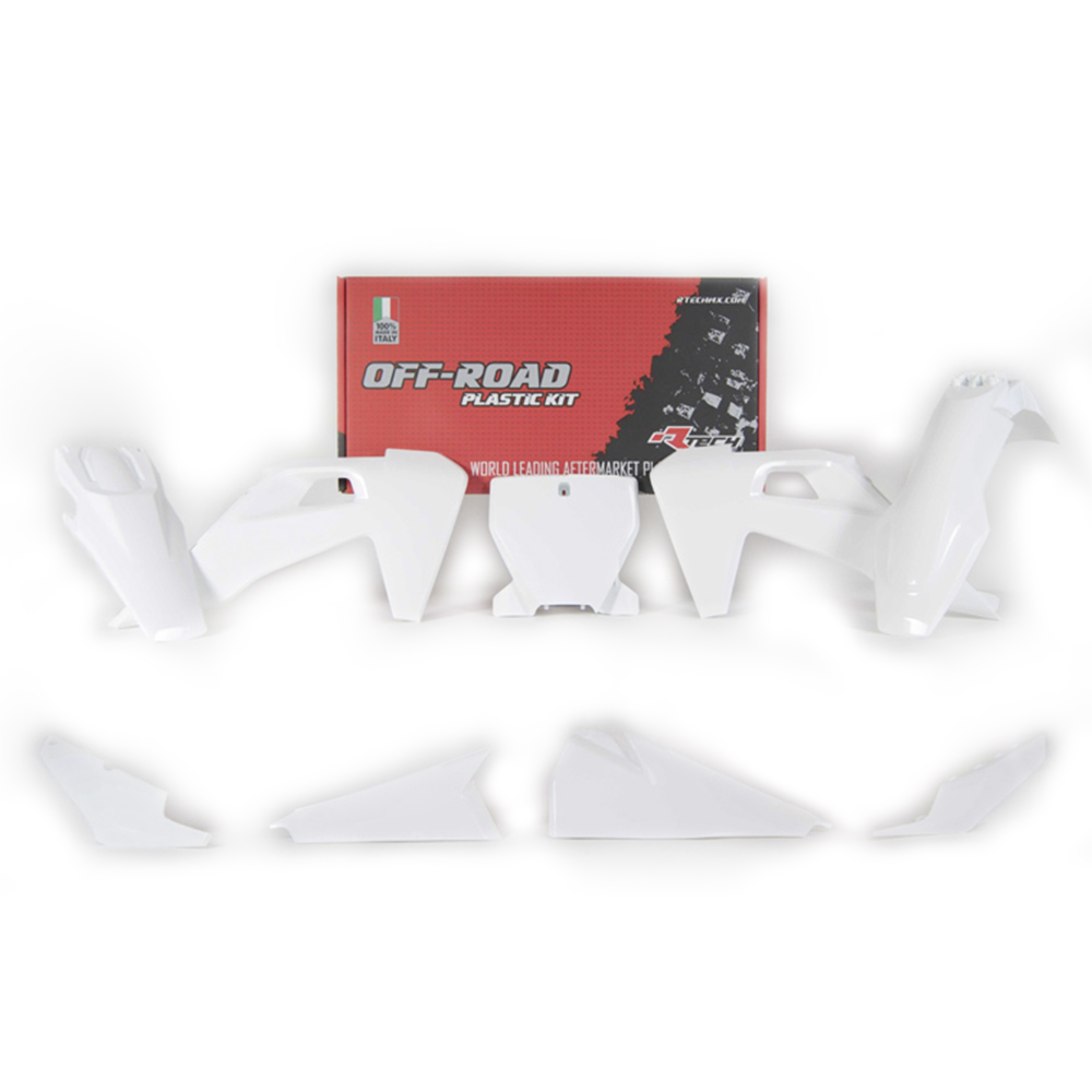 RTECHMX - Kit plastique Husqvarna TX/FX/FC/TC (2018-2022) - RKITHSQBN0599 Blanc