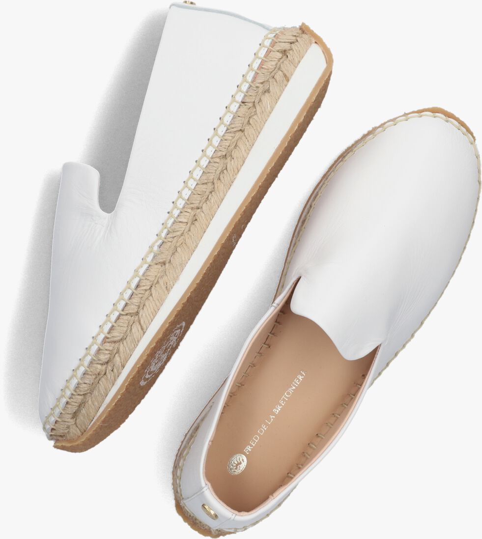 FRED DE LA BRETONIERE witte fred de la bretoniere espadrilles 152010243