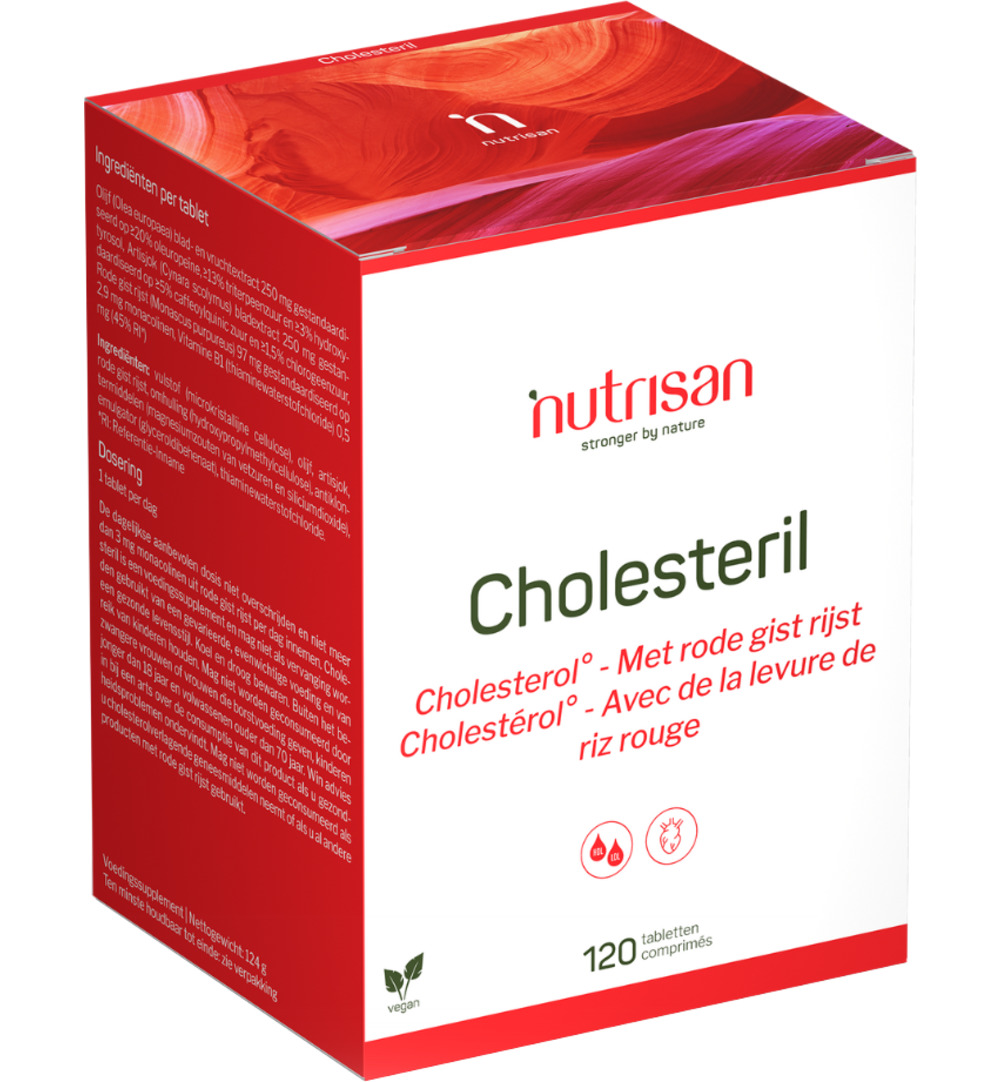 Nutrisan Cholesterol° – met rode gist (120 tabletten)