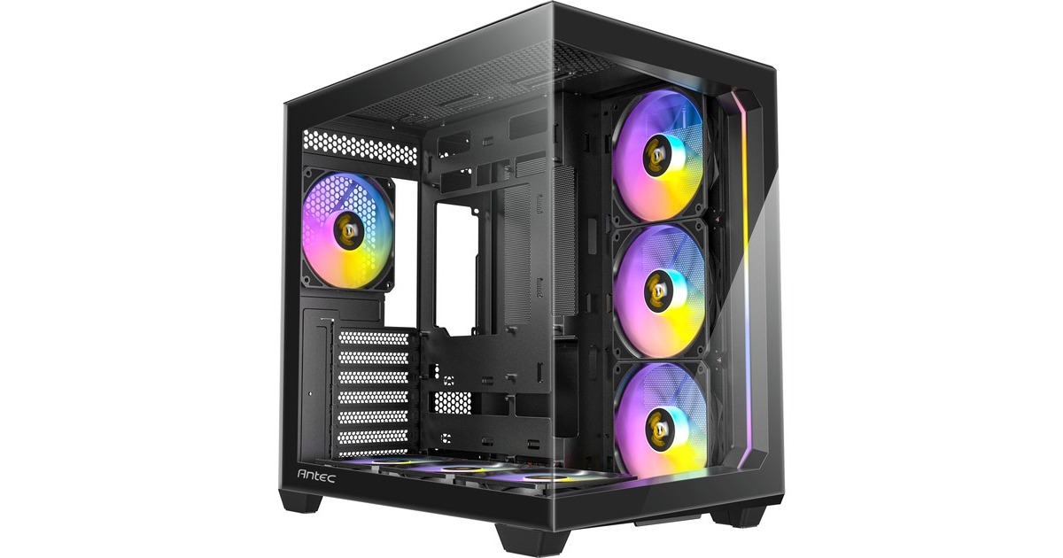 AntecC5 ARGB midi tower behuizing  (Zwart | 2x USB-A | 1x USB-C | Tempered Glass)