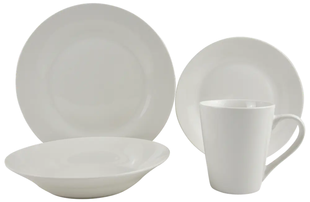 SJÖBO Service porcelæn 24 dele - hvid