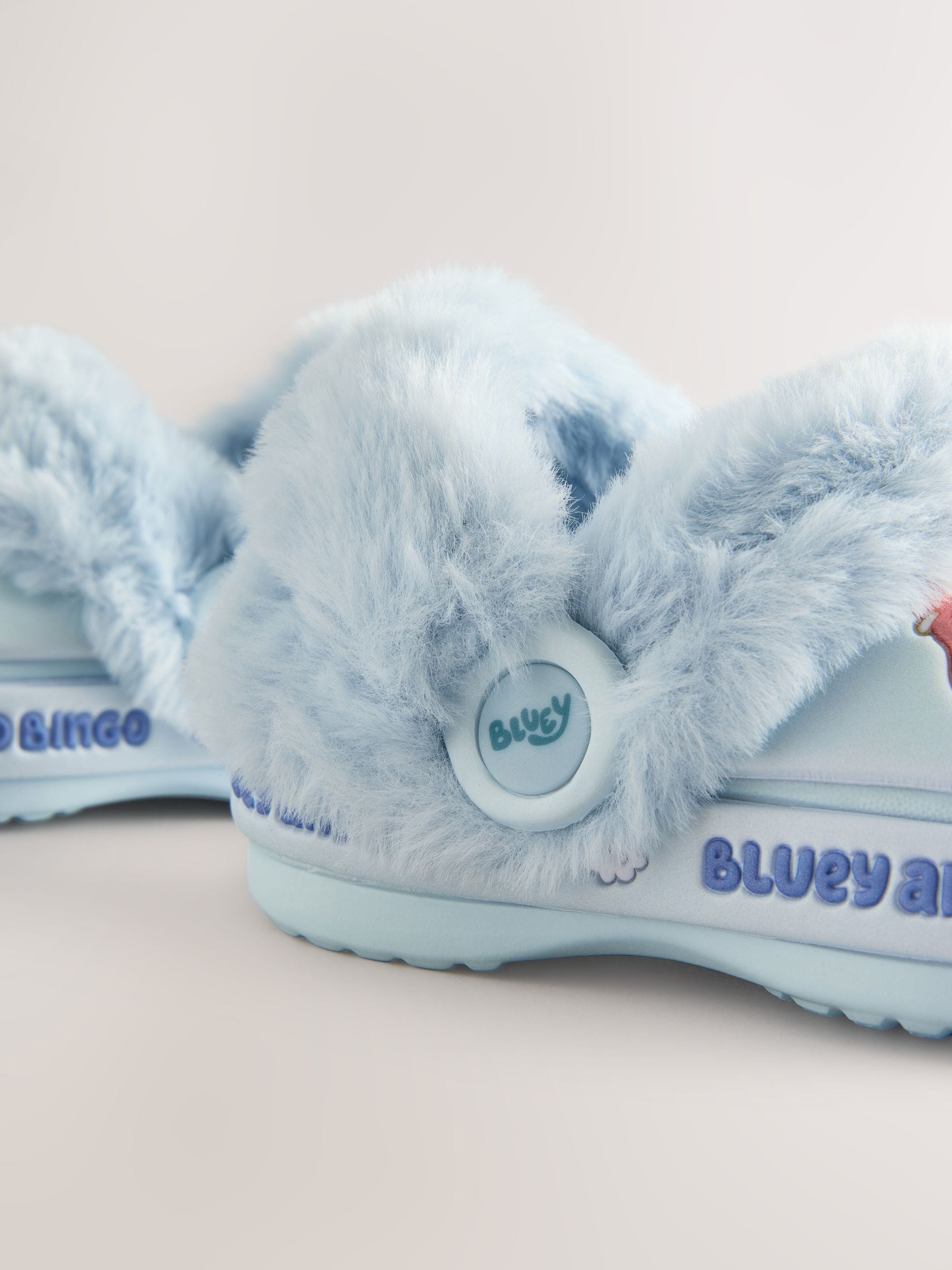 Blauw - Bluey Cosy Lined Slipper Clogs