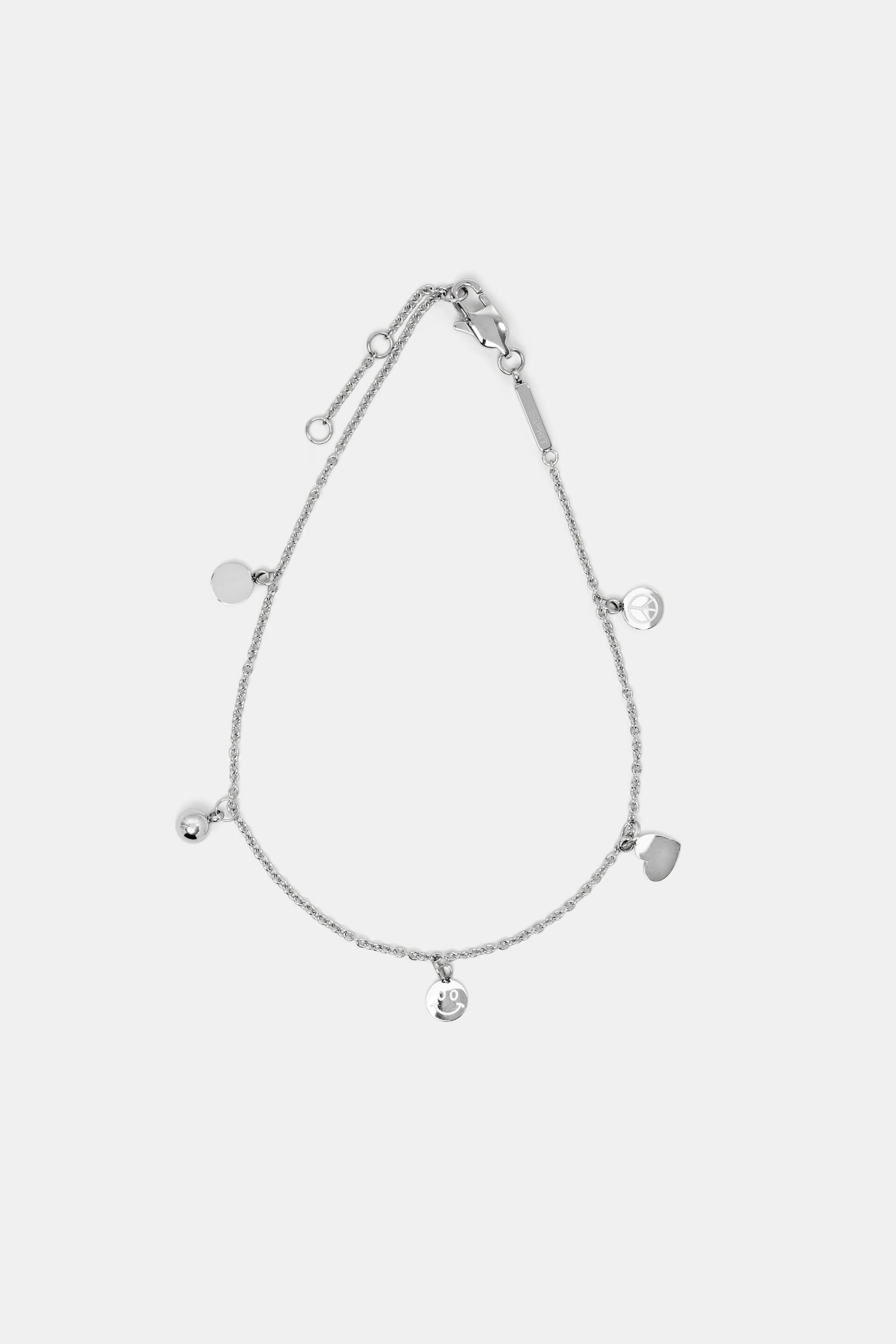 Bracelet de cheville à breloques porte-bonheur, acier inoxydable