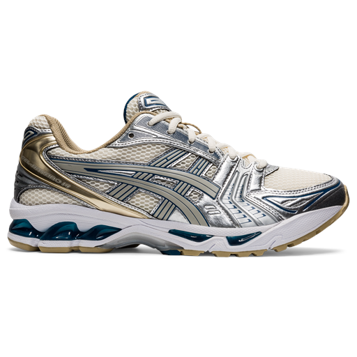 Asics Gel-Kayano 14 Sneakers, Cream/Pure Silver, 43.5