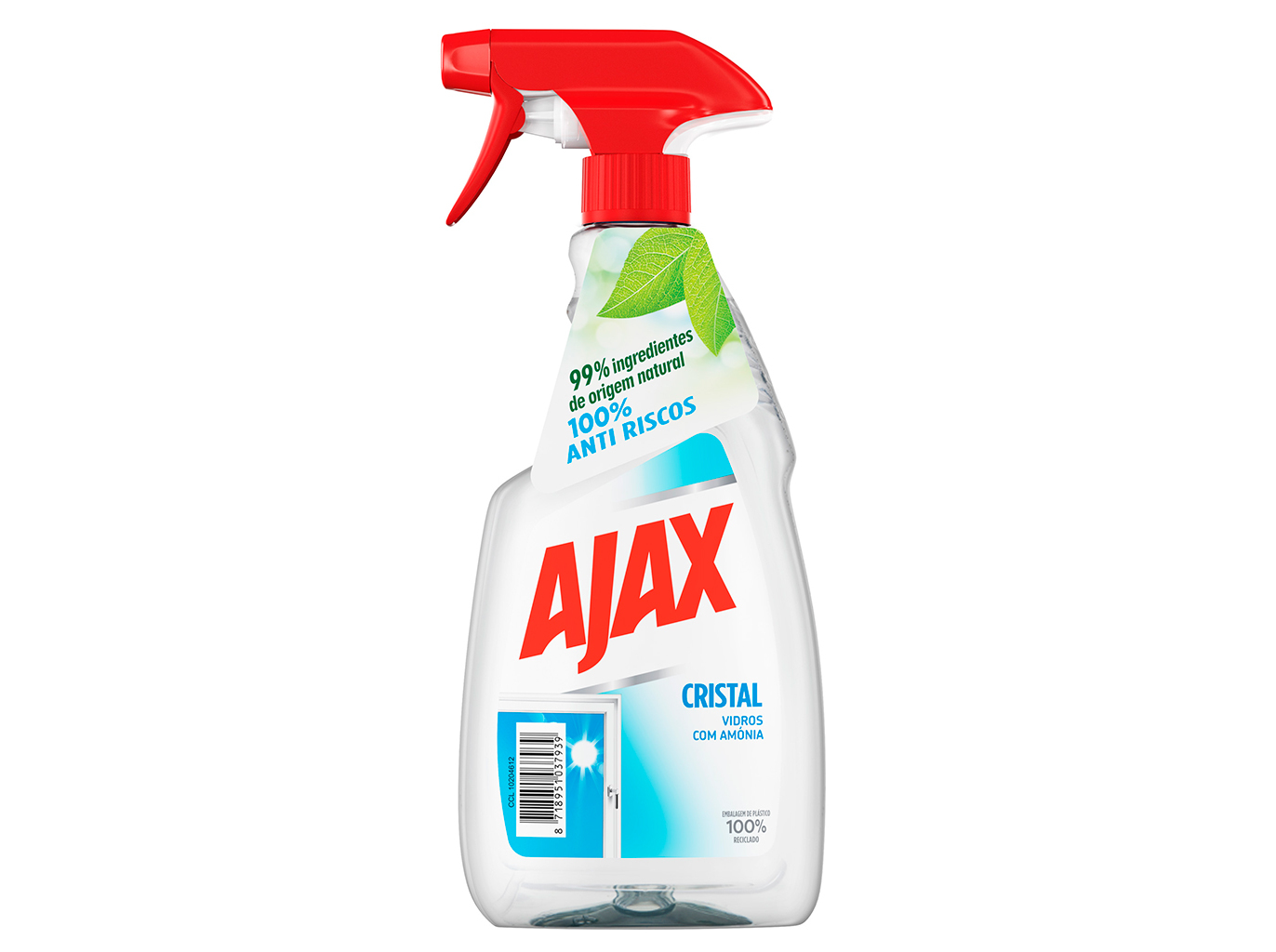 Spray Limpa Vidros Pistola Cristal Ajax 500ml
