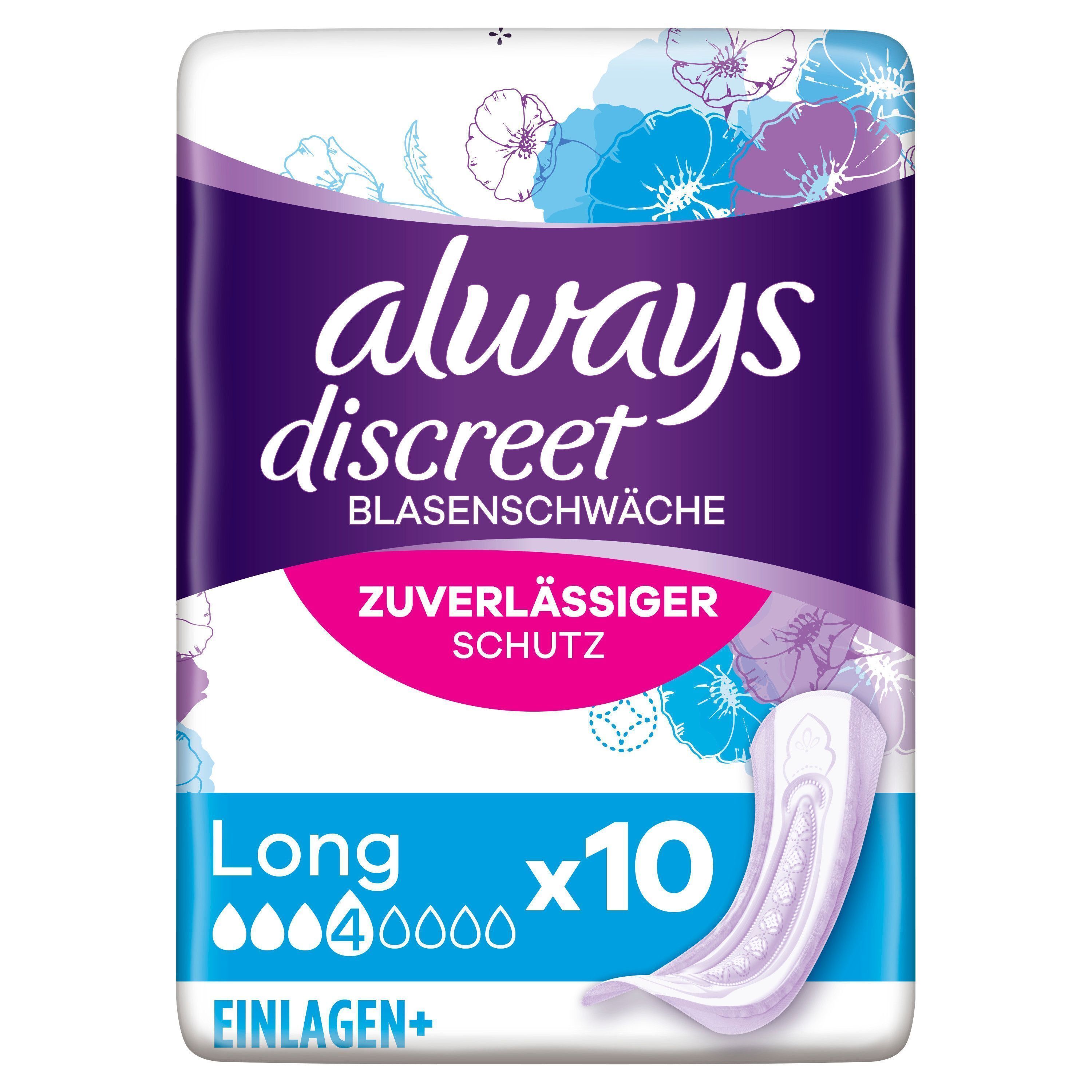 always discreet Blasenschwäche Long