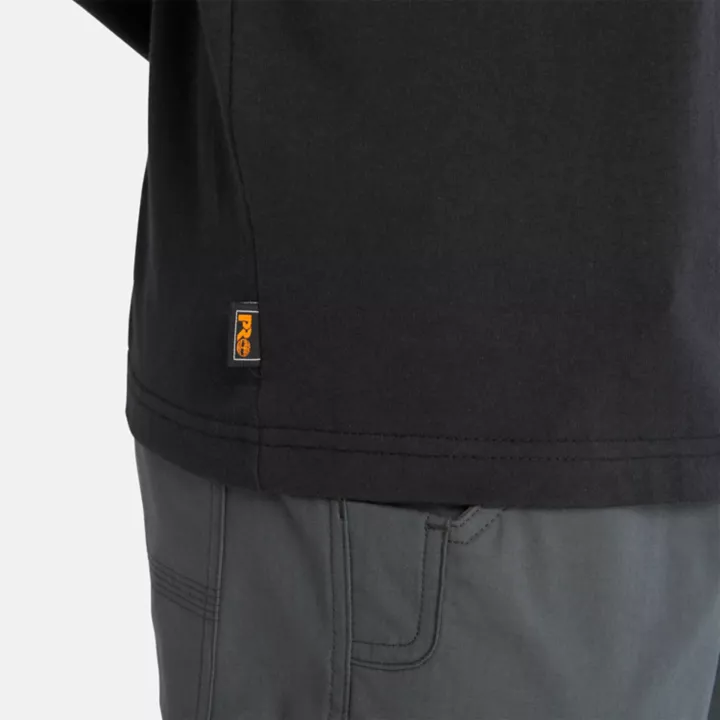 T-shirt à logo Timberland PRO Core à manches longues pour homme en noir