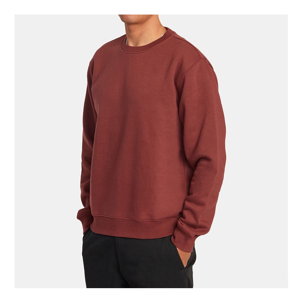 Rvca DAYSHIFT - Sweat Homme red earth