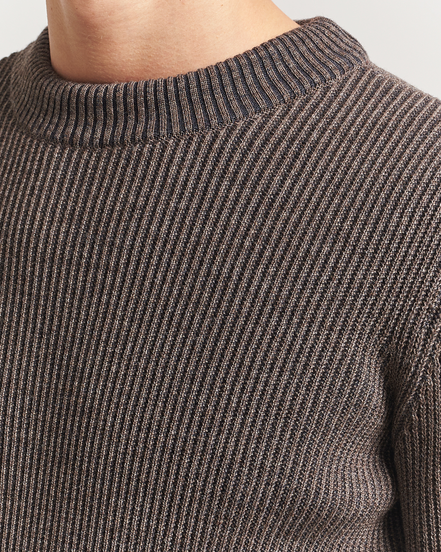 S.N.S. Herning Fender Wool Crew Neck Terra Brown