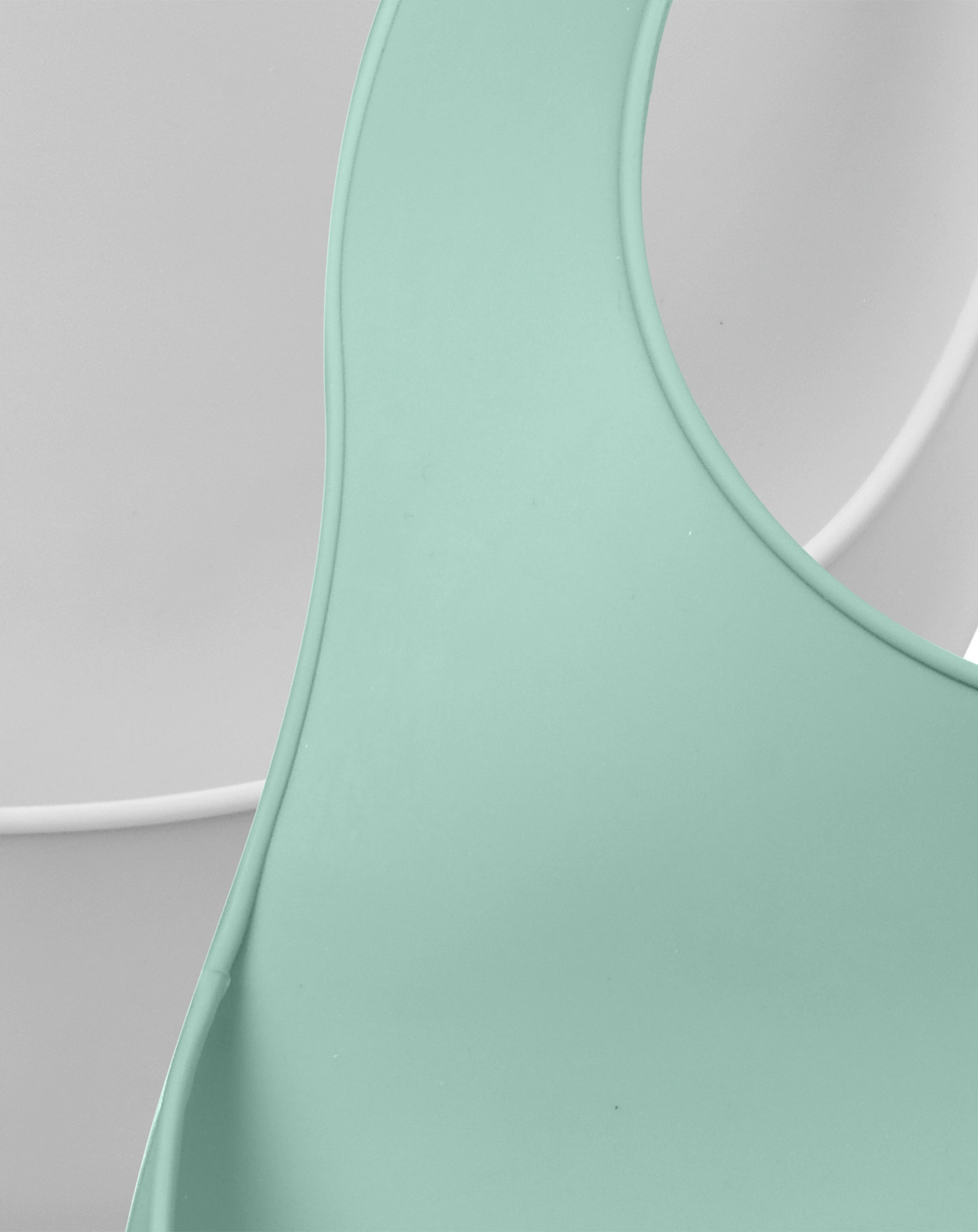 Silikon-Lätzchen LITTLE CRUMP mit Auffangschale 2er-Set in sage green
