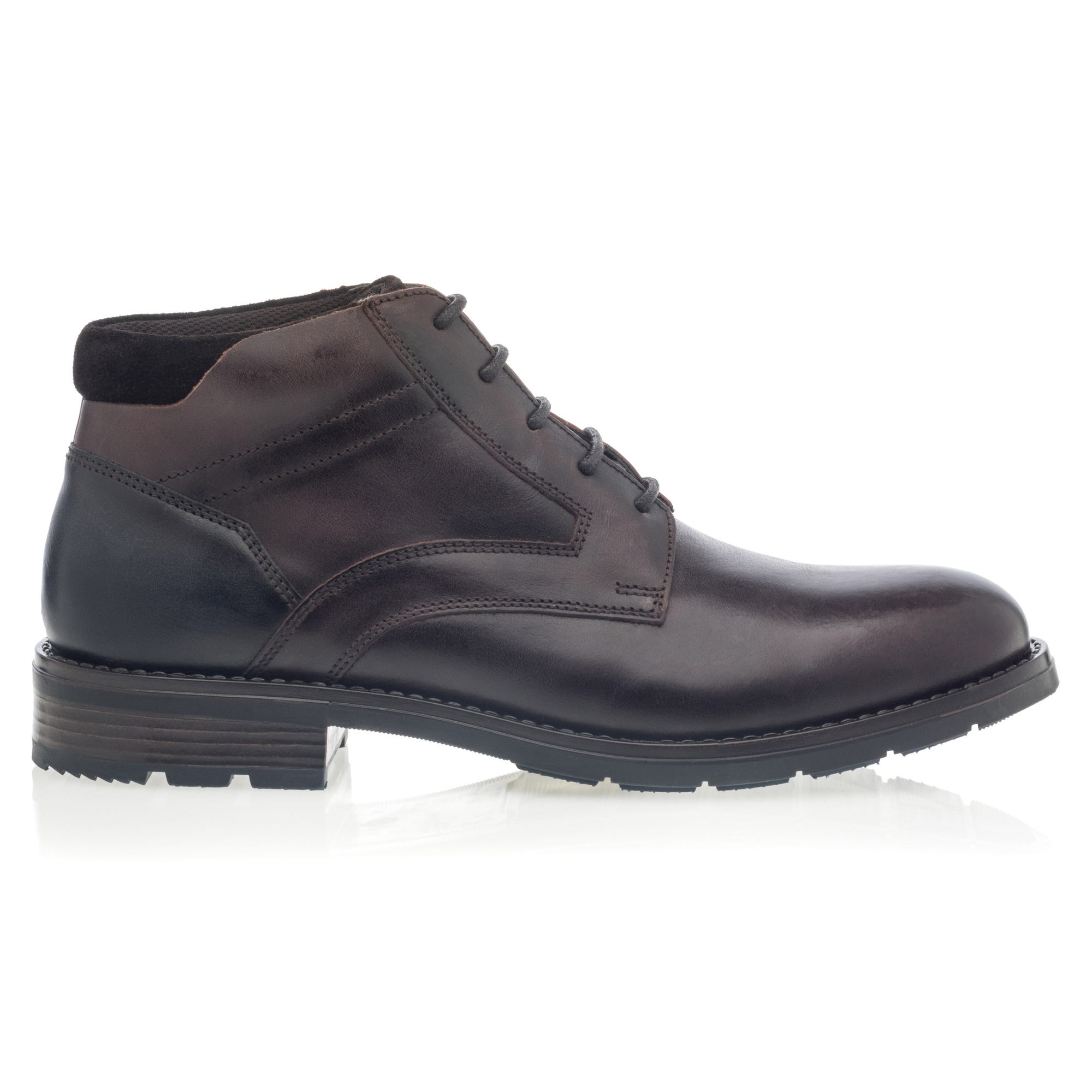 Bottines Homme en cuir marron