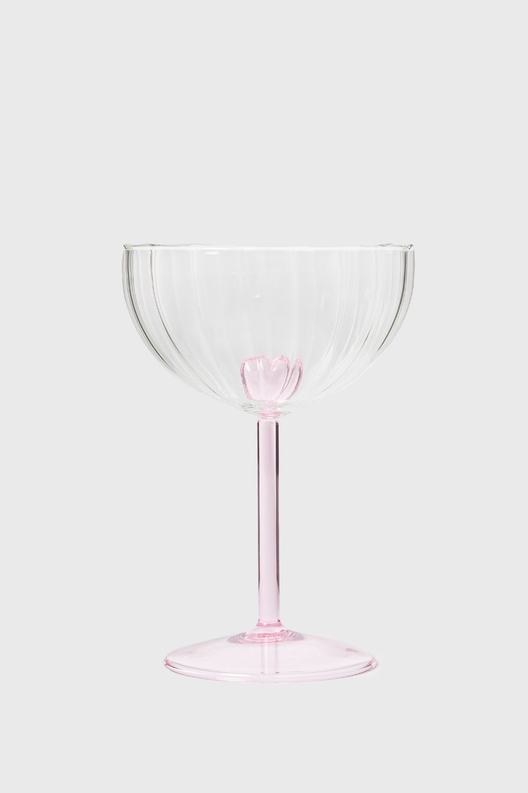 Champagneglazen met roze hartje aan de binnenkant