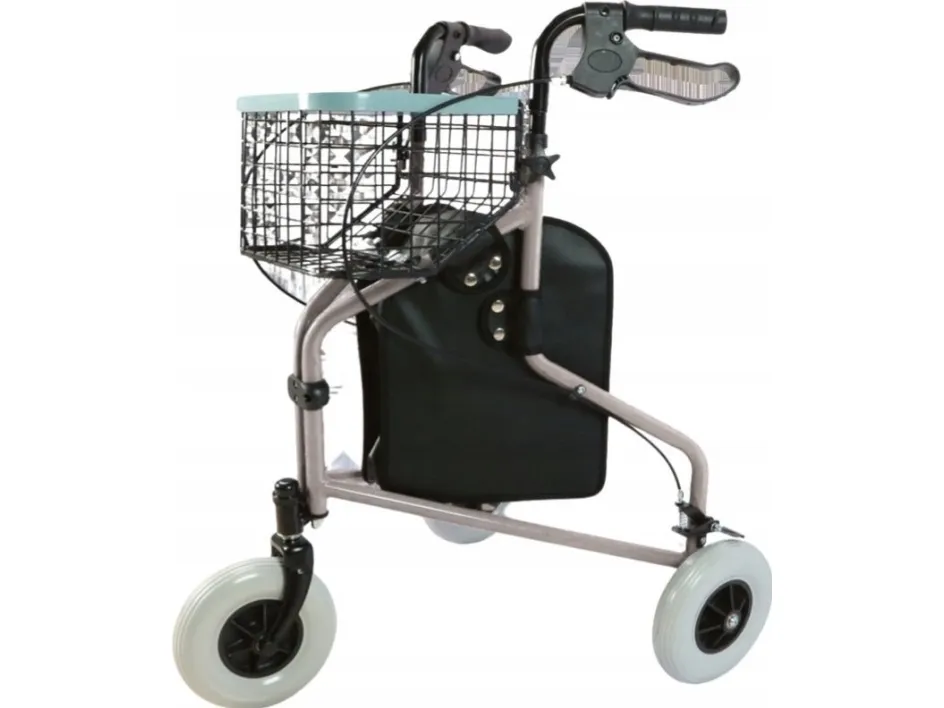 Ergonomisk trehjulet rollator Barcelona RF-611 - Grå
