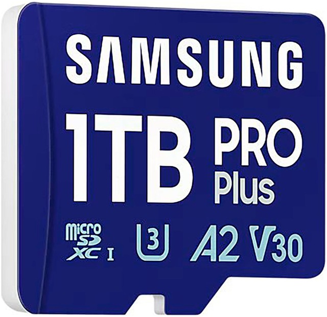 Samsung Speicherkarte »PRO Plus MB-MD1T0S microSDXC 1TB + SD-Adapter« (1000 GB UHS-I Class 10 180 MB/s Lesegeschwindigkeit)