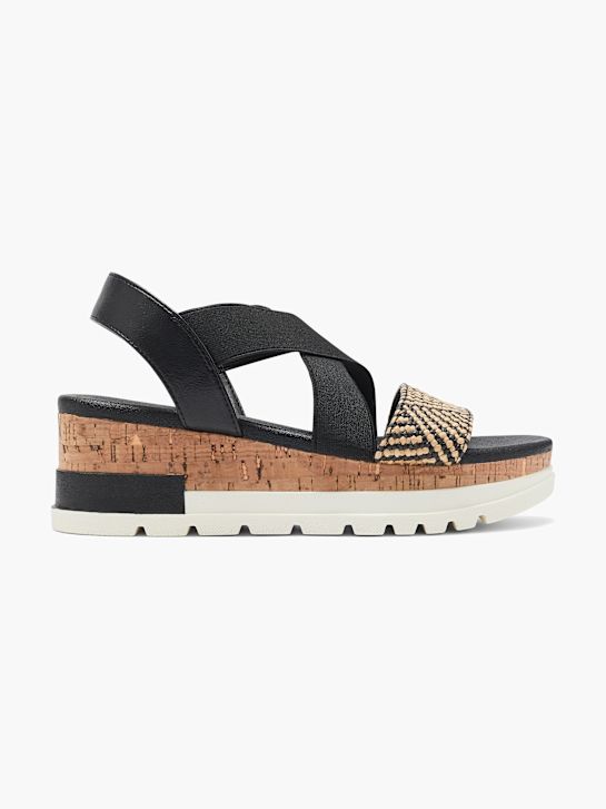 Graceland Sandalette Schwarz