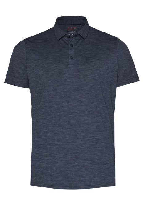 Pure H. Tico blauwe heren polo