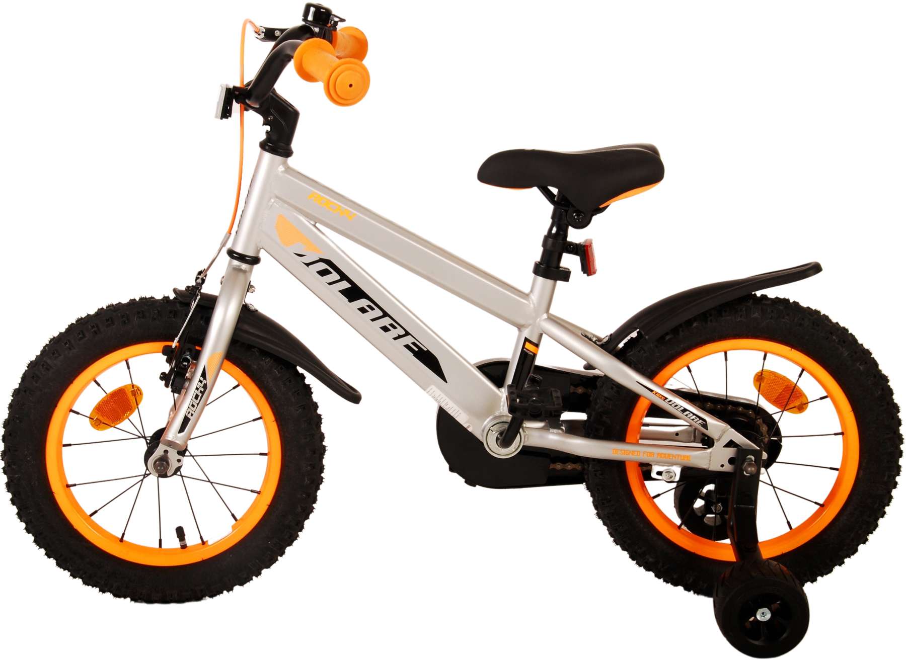 TPFSports Rocky Kinderfahrrad - Jungen - 14 Zoll - Rücktritt + Handbremse - Rot