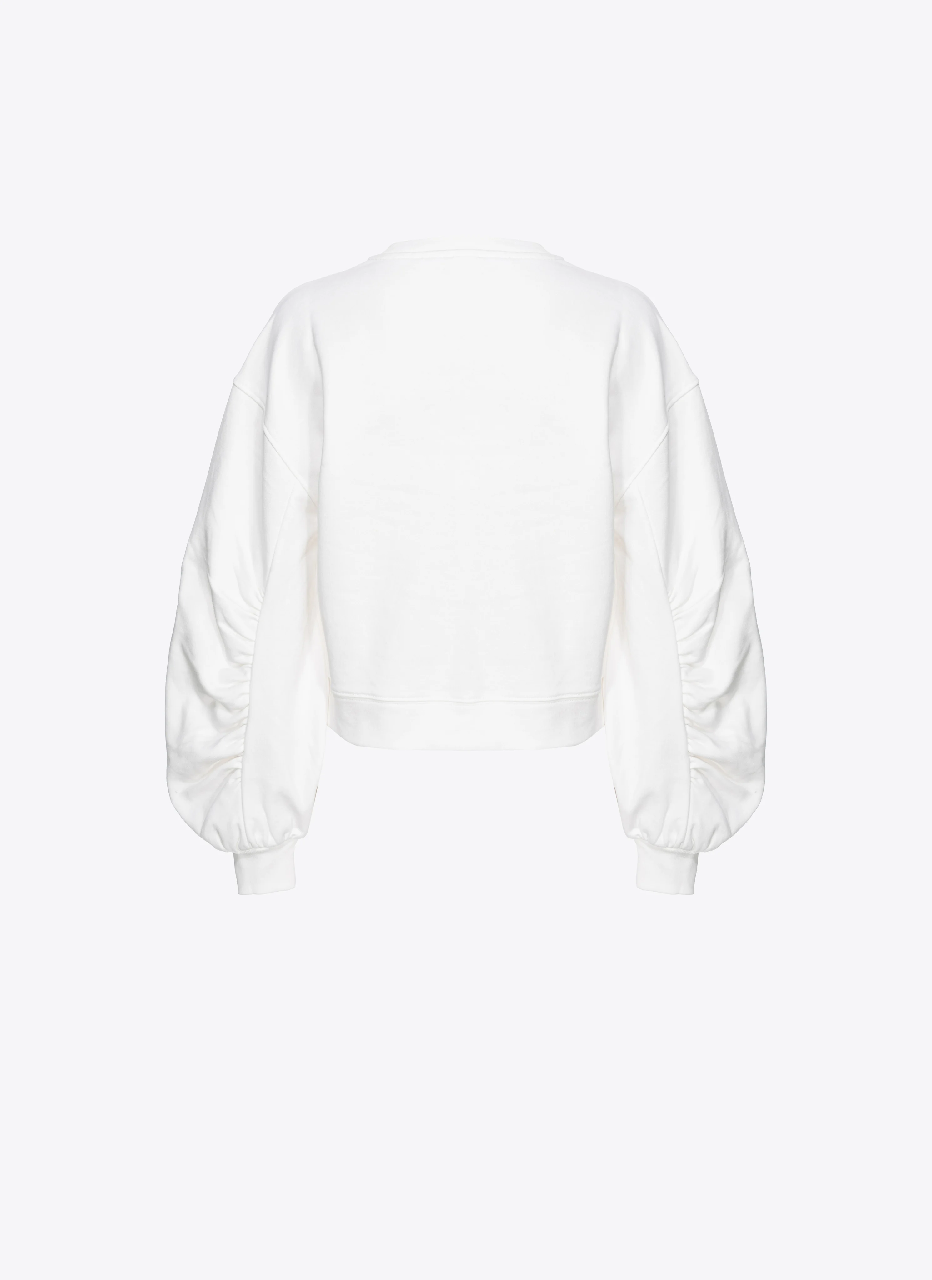 Sweat-shirt boxy avec broderie love birds | Blanc