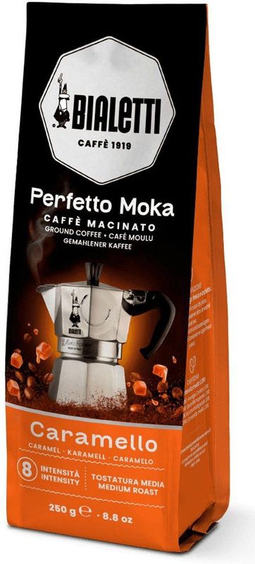 Bialetti Perfetto Moka Caramello - gemalen koffie - 250 gram