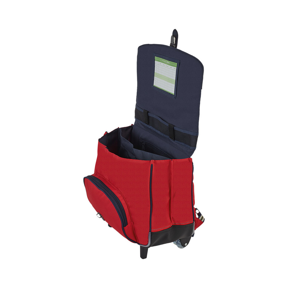 Cartable trolley Antonin rouge