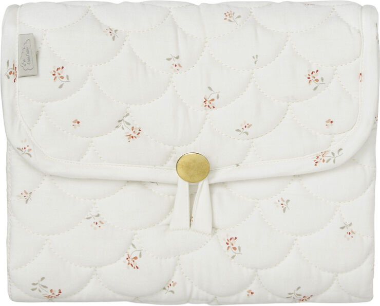 Cam Cam Copenhagen Changing Mat, Quilted - OCS Poppies/Shell Poppies/shell