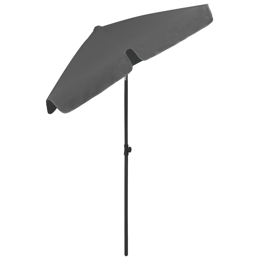 Parasol de plage 180 x 120 cm anthracite