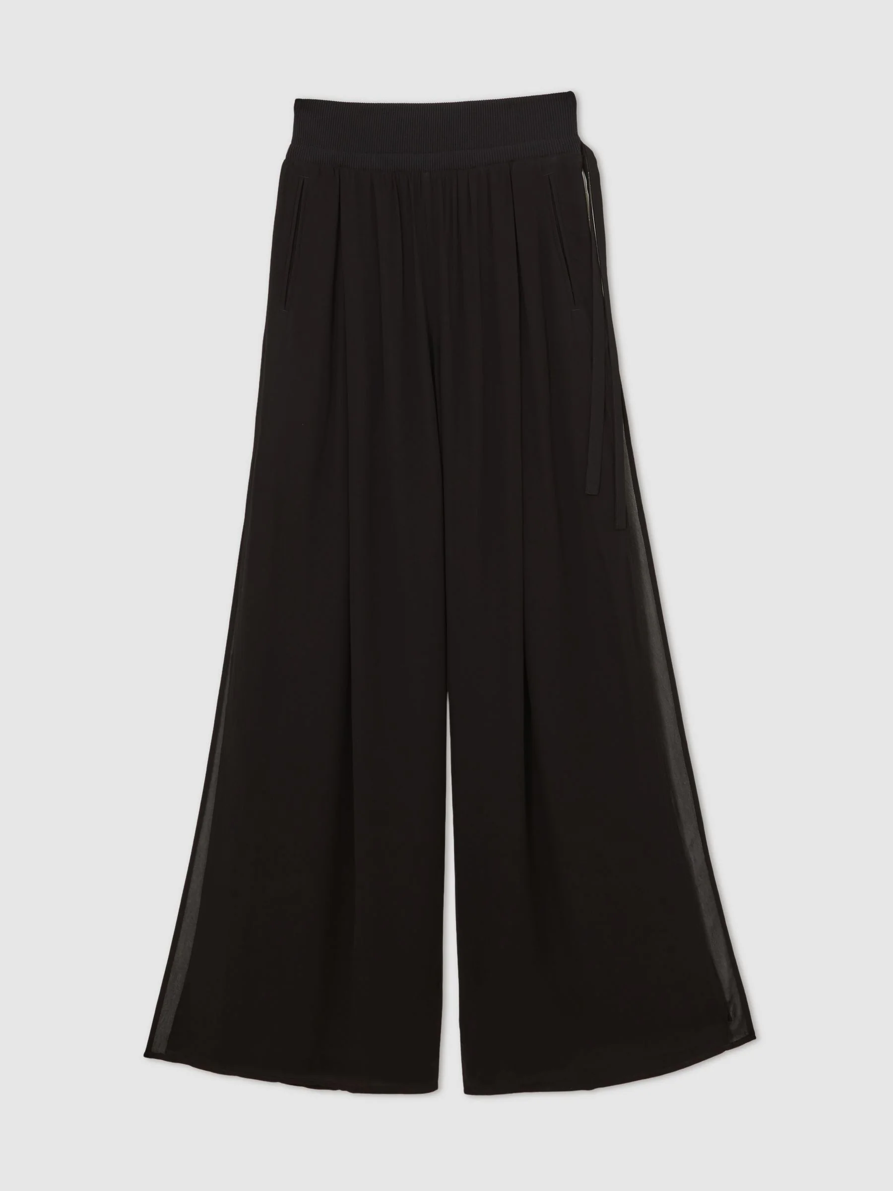 Zwart - Reiss Lucyle Reiss | Royal Ballet Chiffon Trousers